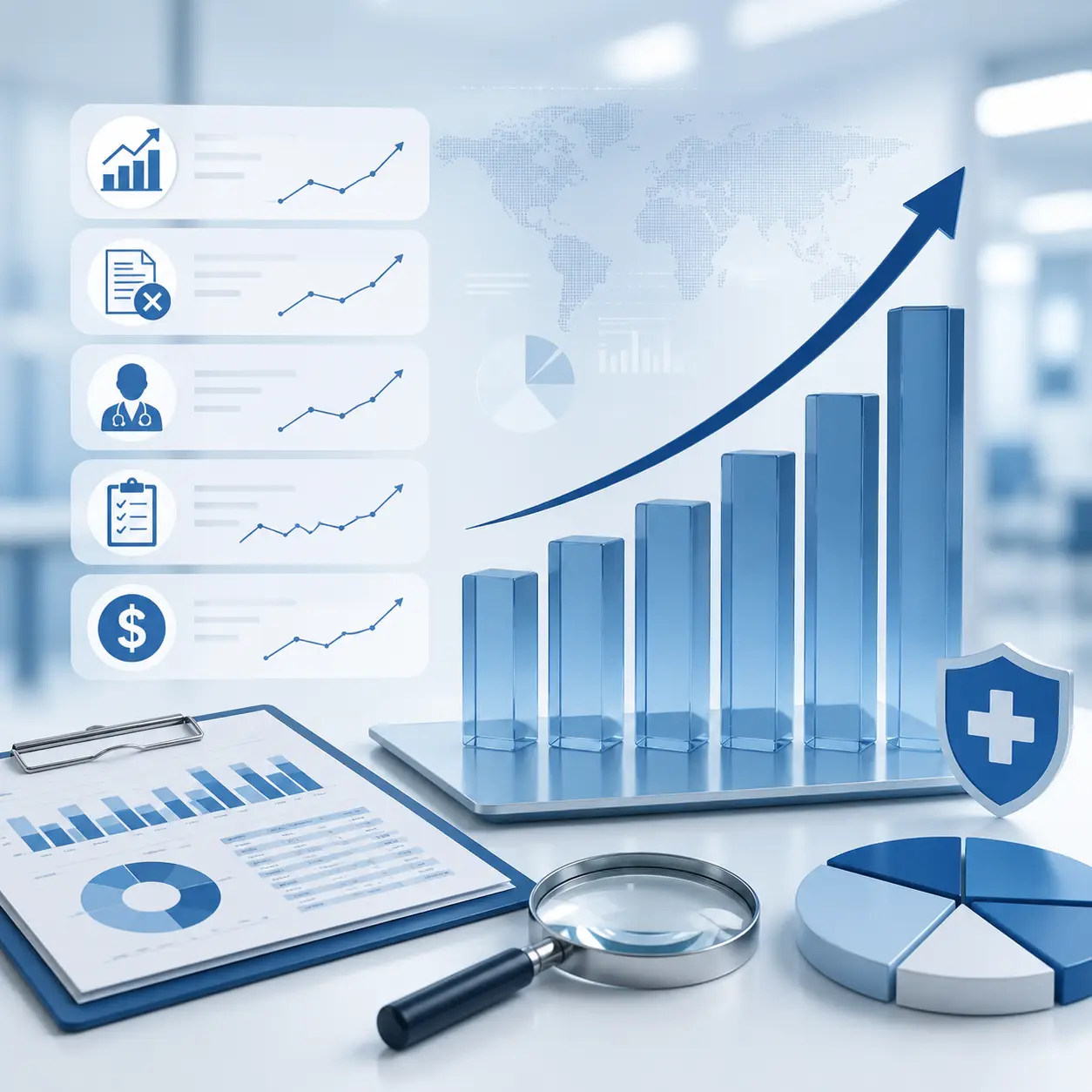 Medical billing industry benchmarks comparison chart