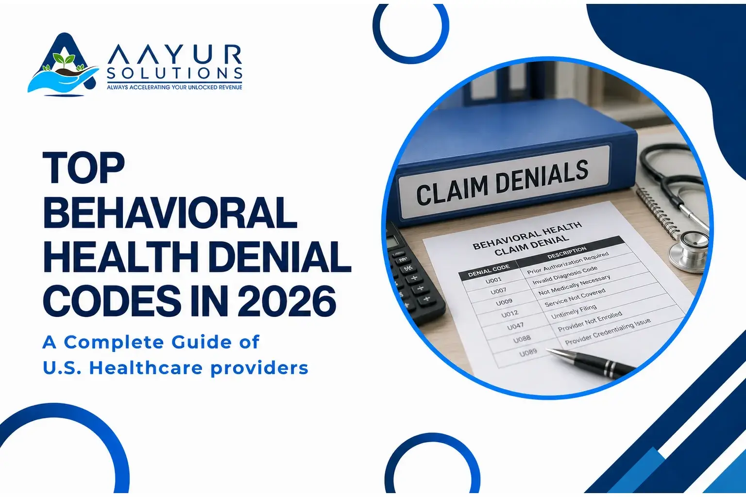 Common behavioral health denial codes in medical billing 2026